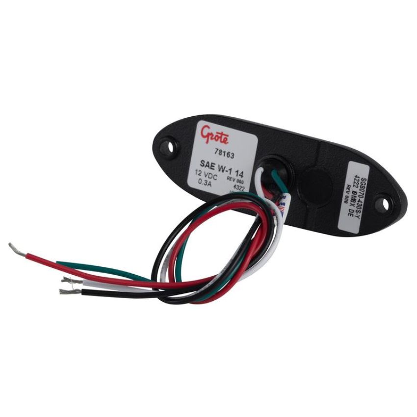 GROTE LIGHTING 78163 LED Directional Warning Lights, Surface Mount, 3-Diode, Class I, Amber