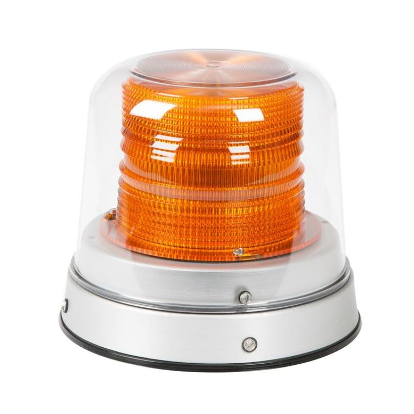 GROTE LIGHTING 79073 Tall Dome LED Beacons, Amber, 12 to 24 VDC, High Lens