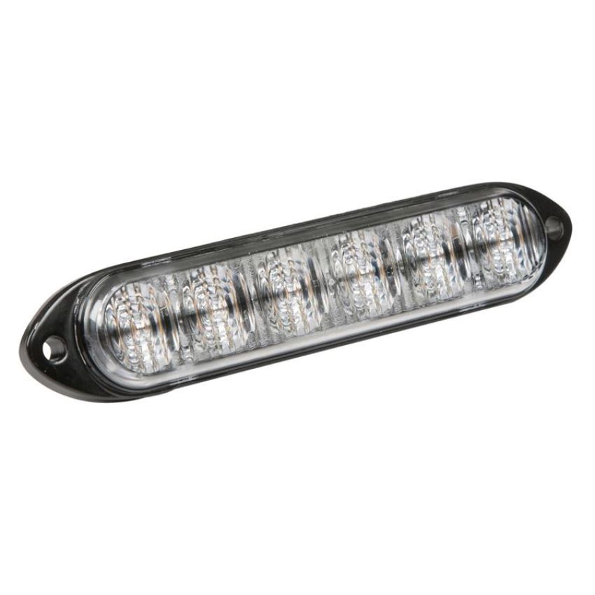 GROTE LIGHTING 79080 LED Directional Warning Lights, Surface Mount, 6-Diode, Class II, Red/White