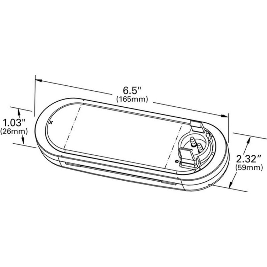 GROTE LIGHTING 79212 Auxiliary Strobe & Stop Lamps, Grommet/Bracket mount, Flashing Amber/Solid Red