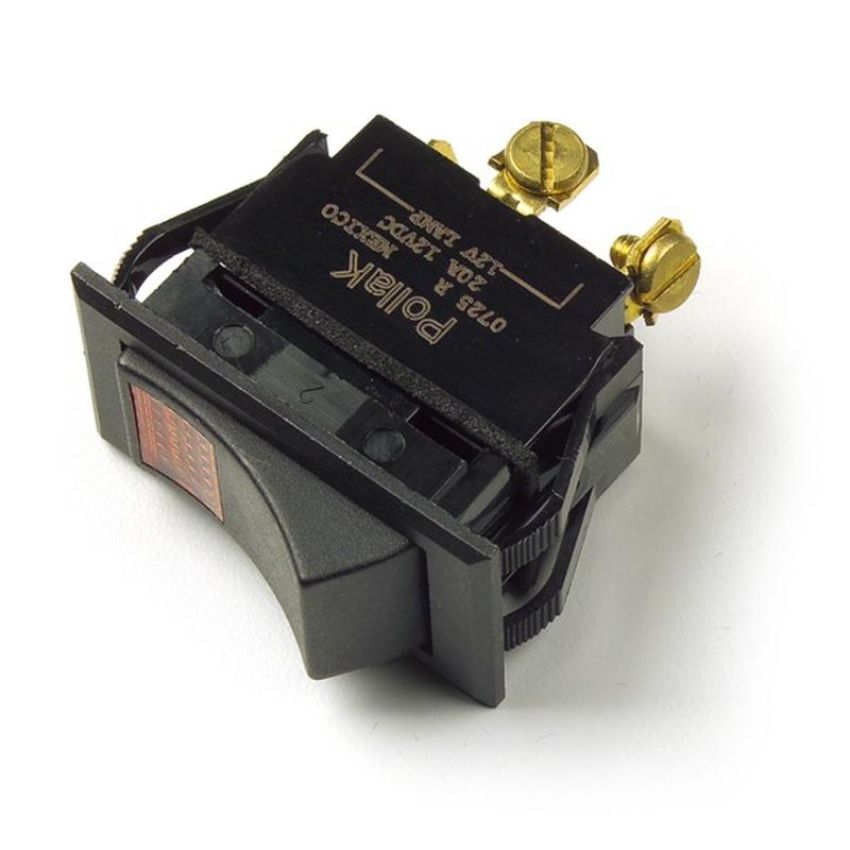 GROTE LIGHTING 82-0302 Rocker Switches - Illuminated, 3 Screw, Red
