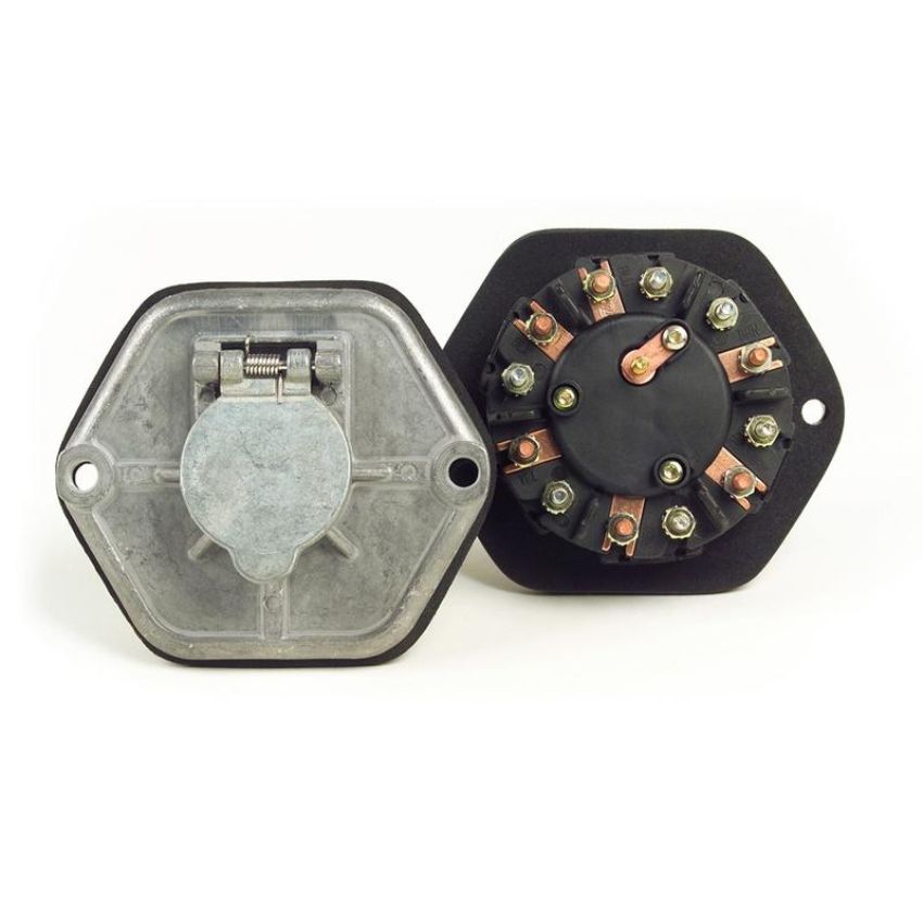 GROTE LIGHTING 82-0855 Zinc Die Cast 7-Way Socketbreakers, 20A Circuits, Metal Split Pin