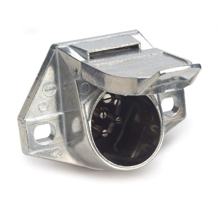 GROTE LIGHTING 82-1005 Heavy Duty 7 Pole Sockets, Socket w/ Exposed Terminals, Solid Pin