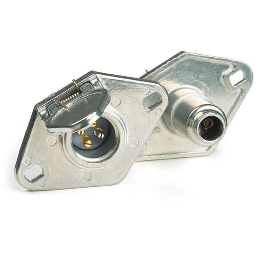GROTE LIGHTING 82-1020 Heavy Duty 4-Way Connectors, Socket With Enclosed Terminals