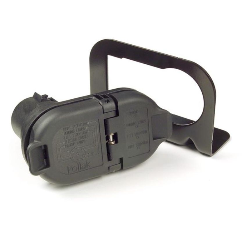 GROTE LIGHTING 82-1055 Combination 7 Way & 4 Pole Socket, 4 Pole Flat