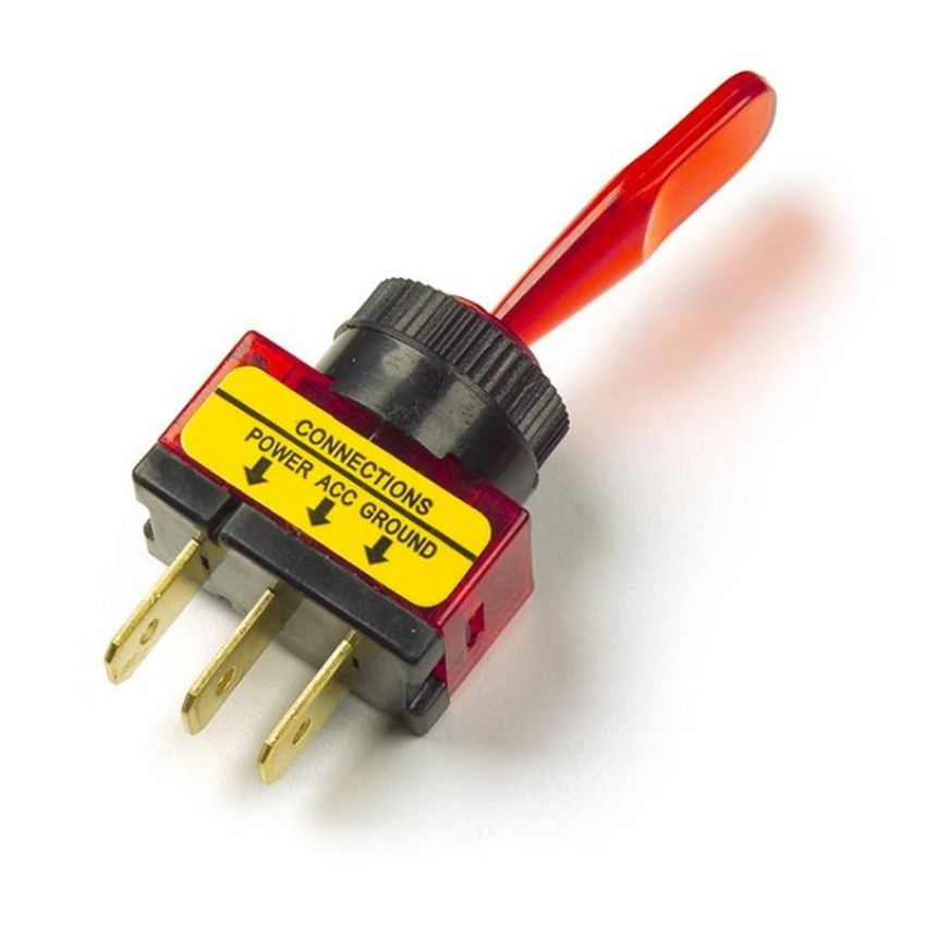 GROTE LIGHTING 82-1905 Toggle Switch - Illuminated, 3 Blade, Red