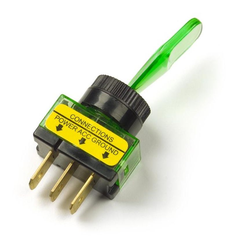 GROTE LIGHTING 82-1907 Toggle Switch - Illuminated, Green