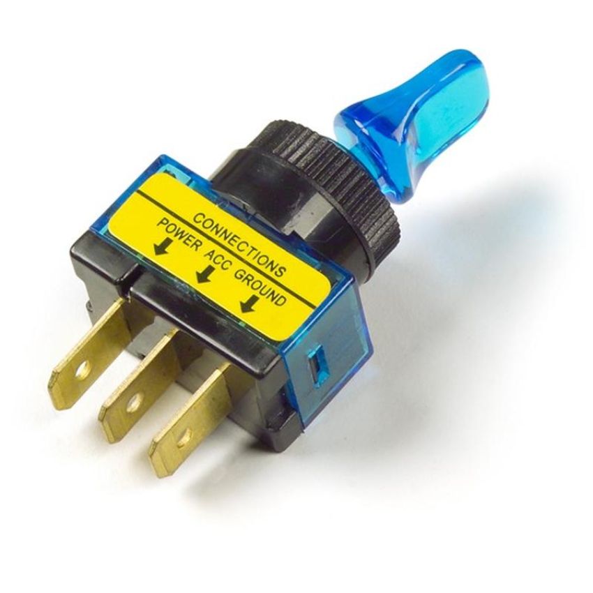 GROTE LIGHTING 82-1912 Toggle Switch - Illuminated - Duckbill, Blue