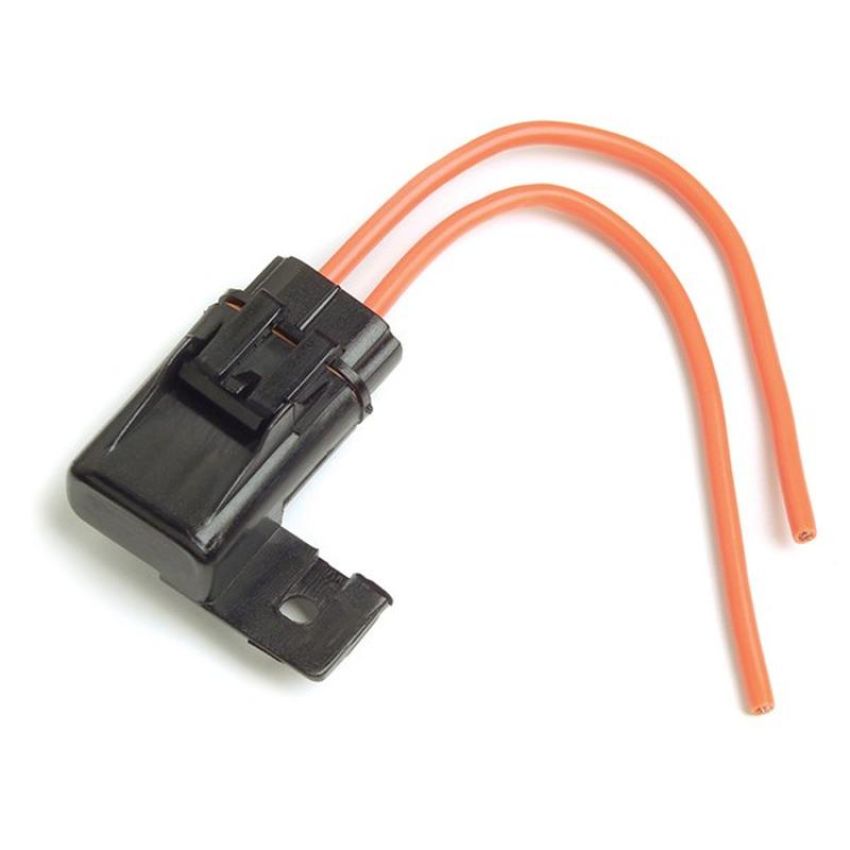 GROTE LIGHTING 82-2166 Standard Blade Fuse Holders, 12 Gauge, 30A, w/ Protective Cap & Mounting Tab