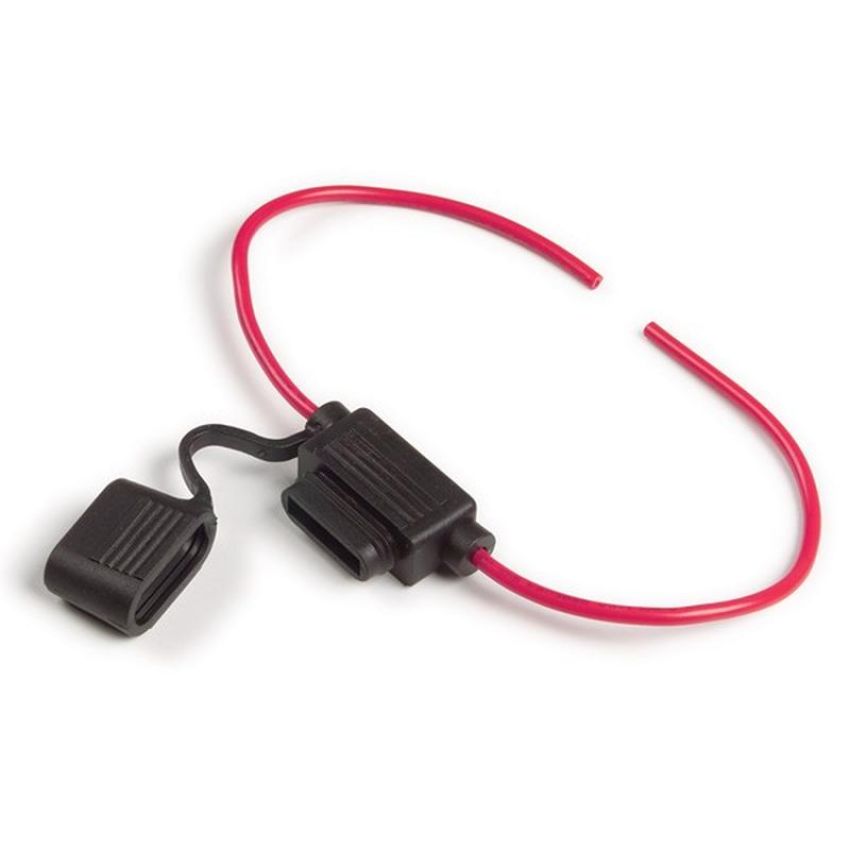 GROTE LIGHTING 82-2207 Standard Blade Fuse Holders, 16 Gauge, 20A, w/ Protective Cap