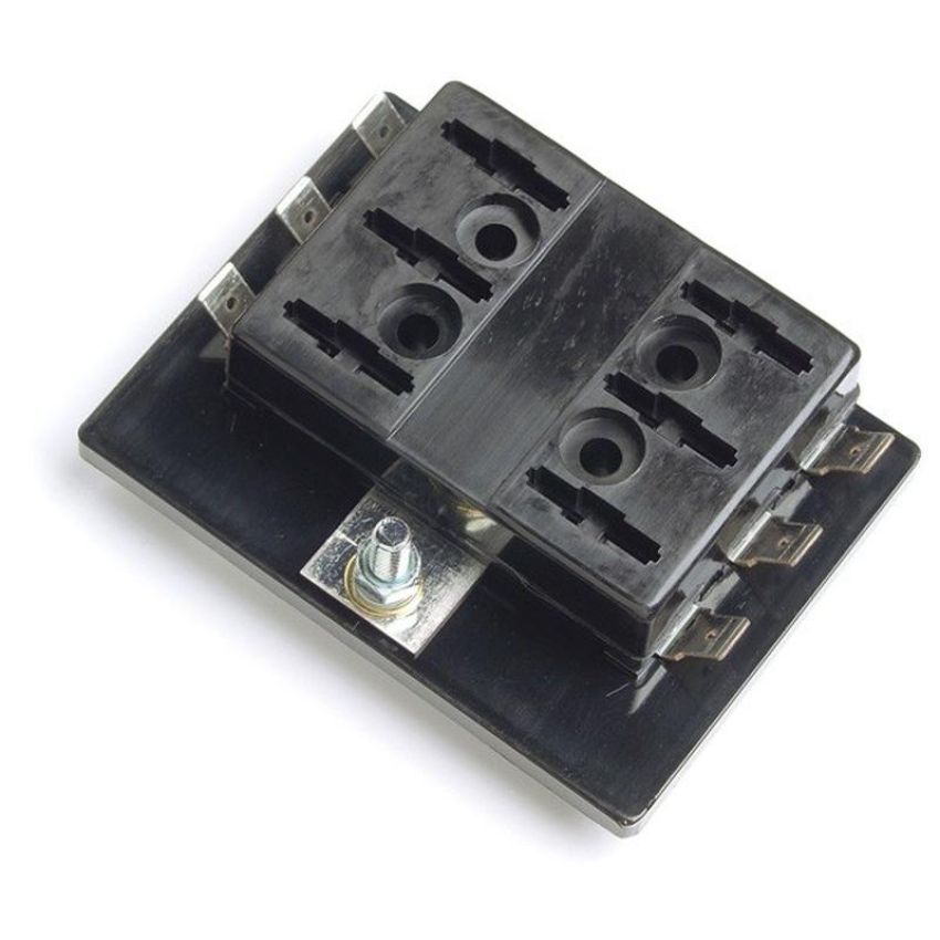 GROTE LIGHTING 82-2303 Fuse Panels For Standard Blade Fuses, 6 Position