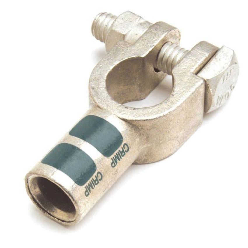 GROTE LIGHTING 82-9051 Straight Barrel Clamps, 2 Gauge, Green