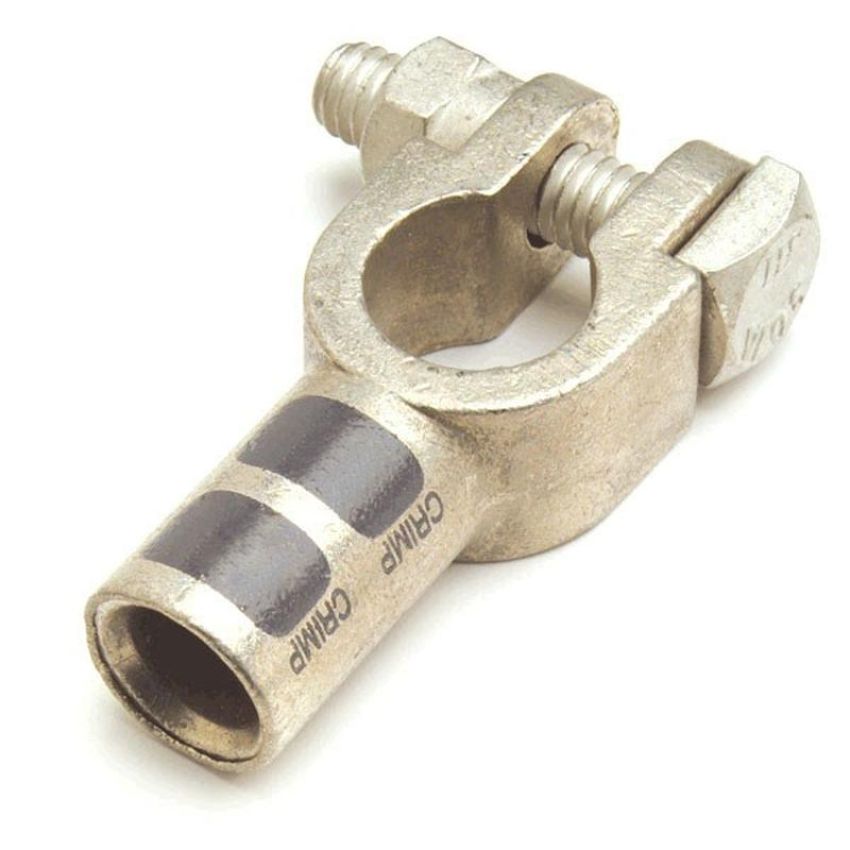 GROTE LIGHTING 82-9054 Straight Barrel Clamps, 4 Gauge, Gray