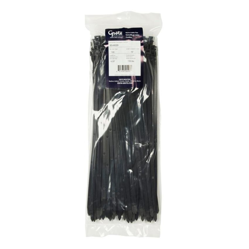 GROTE LIGHTING 83-6029 Nylon Cable Ties, Heavy Duty, 14.10