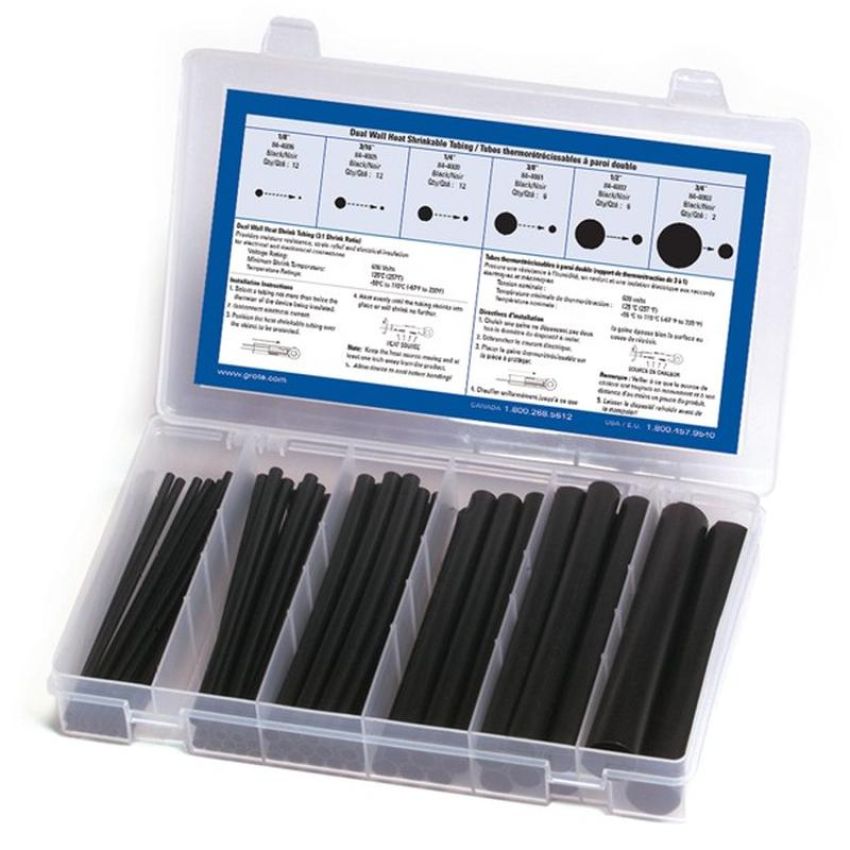GROTE LIGHTING 83-6502 Dual Wall 3:1 Heat Shrink Tubing, 6