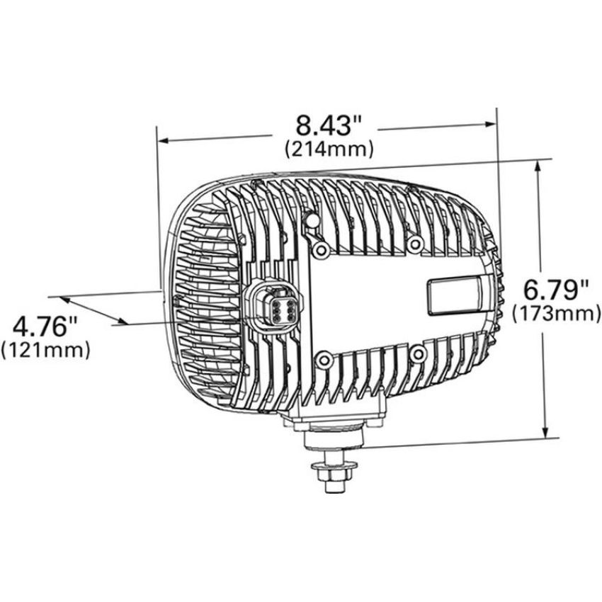 GROTE LIGHTING 84641-5 Heated LED Snow Plow Lights, Right/Passenger Side