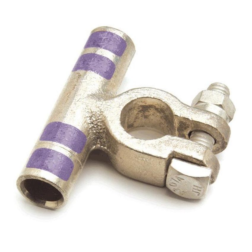 GROTE LIGHTING 84-9100 Flag Connector Clamps, 3/0 Gauge, Purple