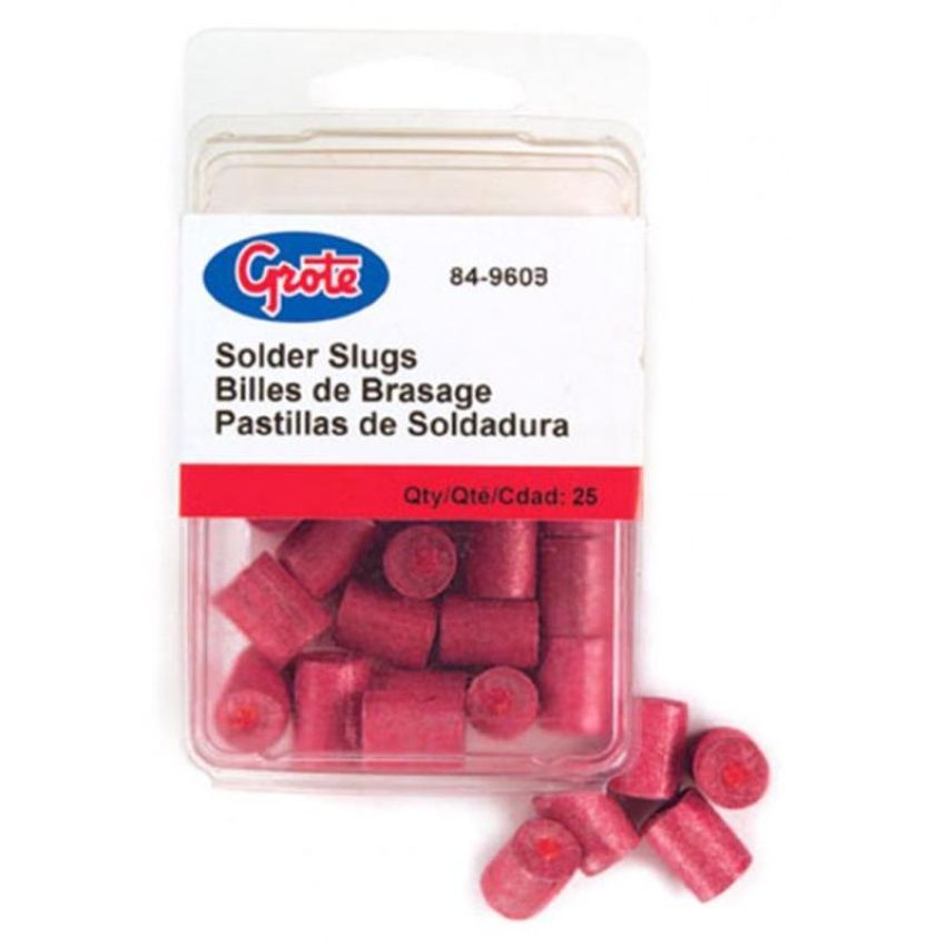 GROTE LIGHTING 84-9603 Solder Slugs & Flux, 1 Gauge
