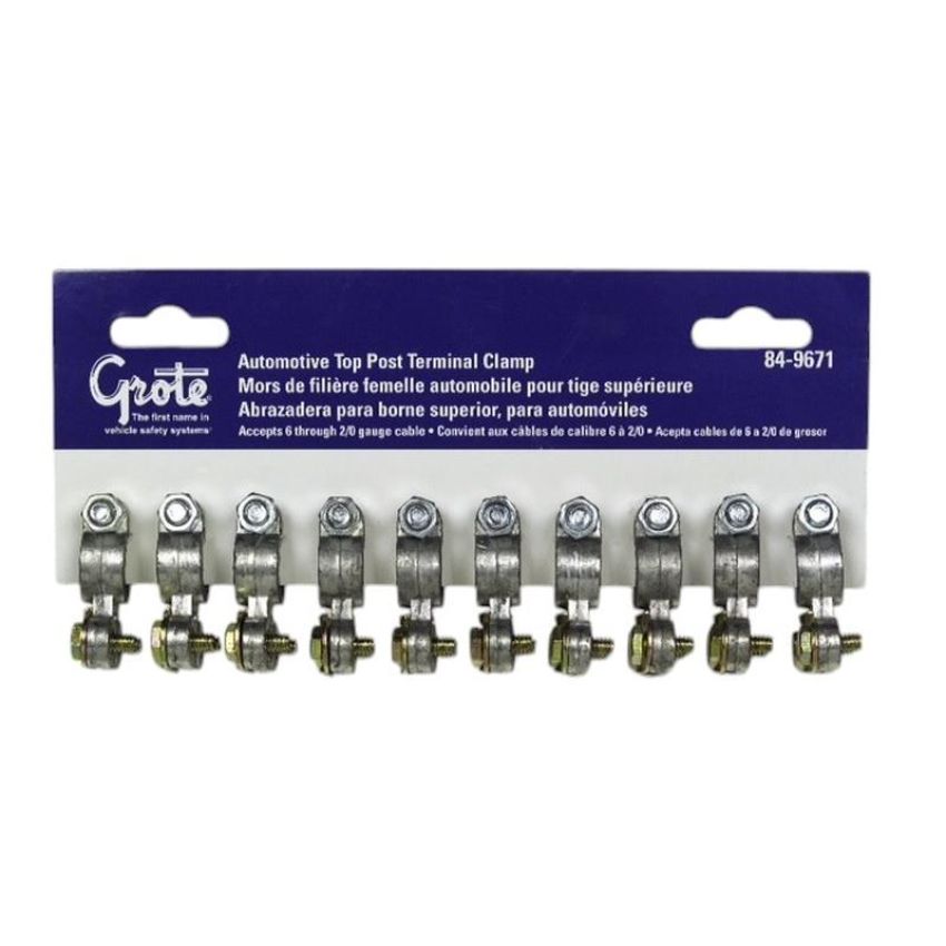 GROTE LIGHTING 84-9671 Top Post & Side Mount Automotive Terminal Clamps, Universal