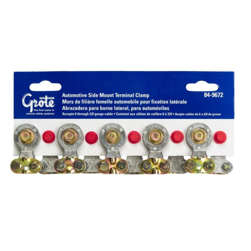 GROTE LIGHTING 84-9672 Top Post & Side Mount Automotive Terminal Clamps, Universal Side Terminal
