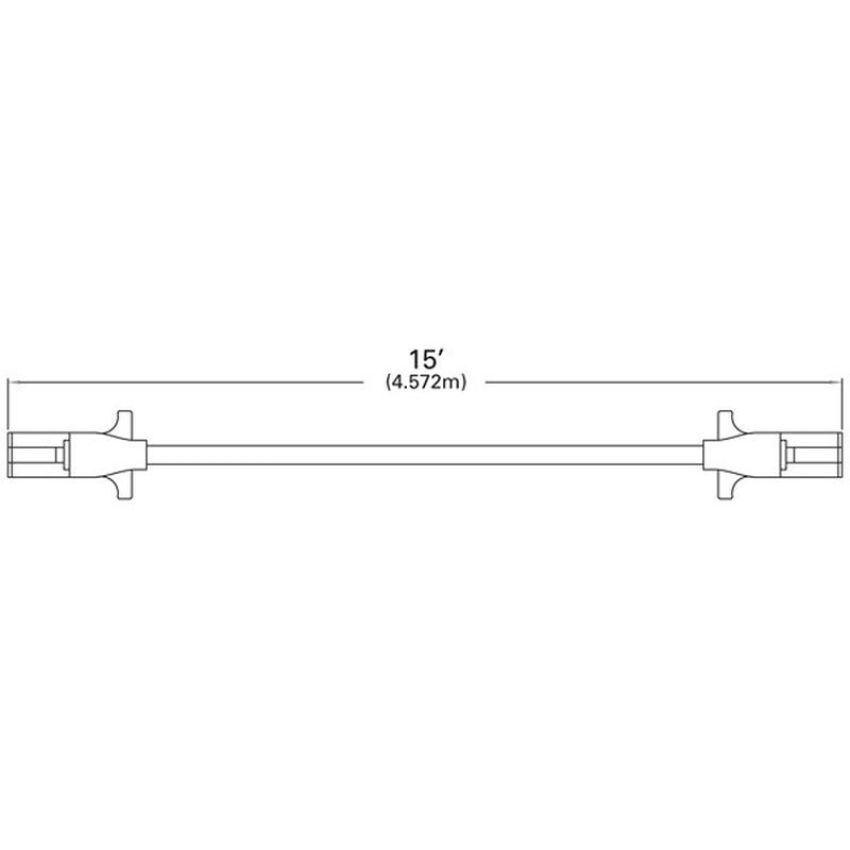 GROTE LIGHTING 87172 UltraLink™ ABS Power Cord, 15', Straight, Premium