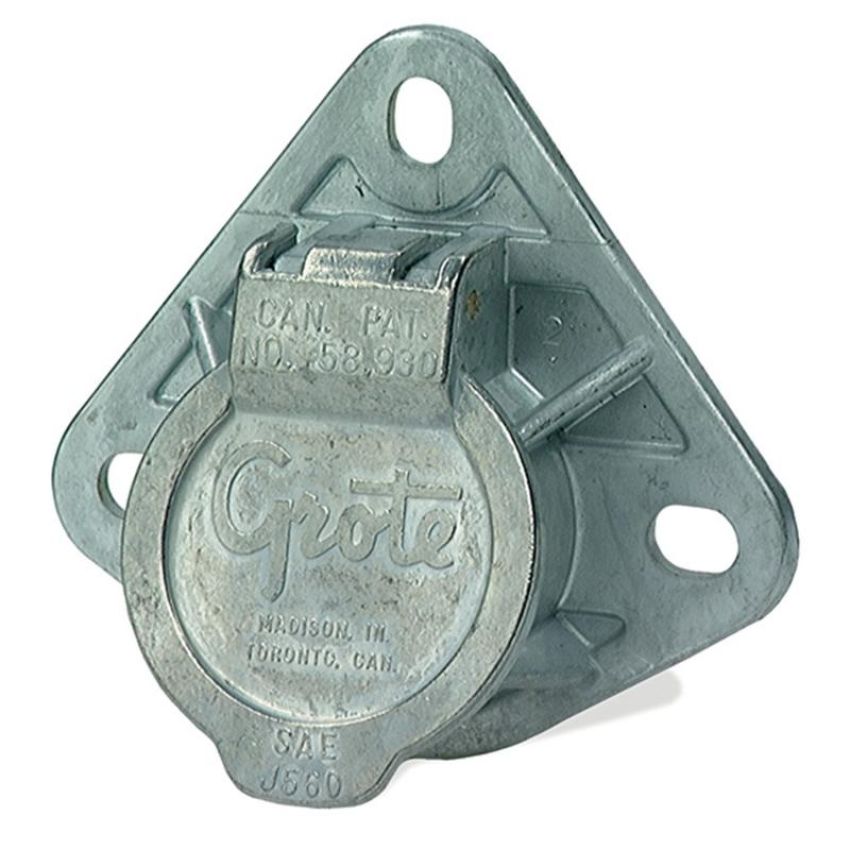 GROTE LIGHTING 87220 Ultra-Pin Receptacle Three-Hole Mount, Receptacle Only, Split Pin