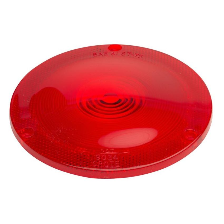 GROTE LIGHTING 90342 RV, Marine & Utility Replacement Lenses, Trailer Lighting Lens, Red