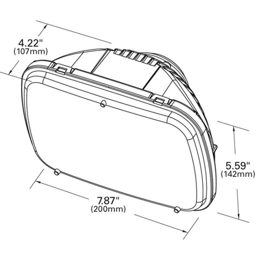 GROTE LIGHTING 90951-5 LED Sealed Beam Headlights, 5x7 LED Sealed Beam Headlight, 9-32V