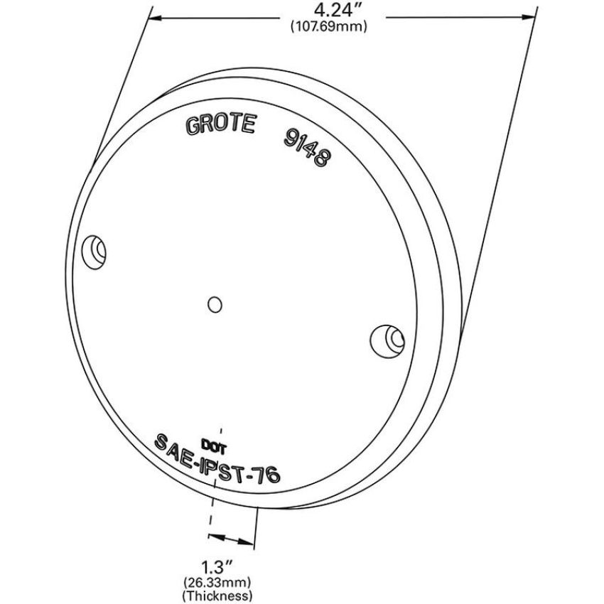 GROTE LIGHTING 91482 Stop Tail Turn Replacement Lenses, Red