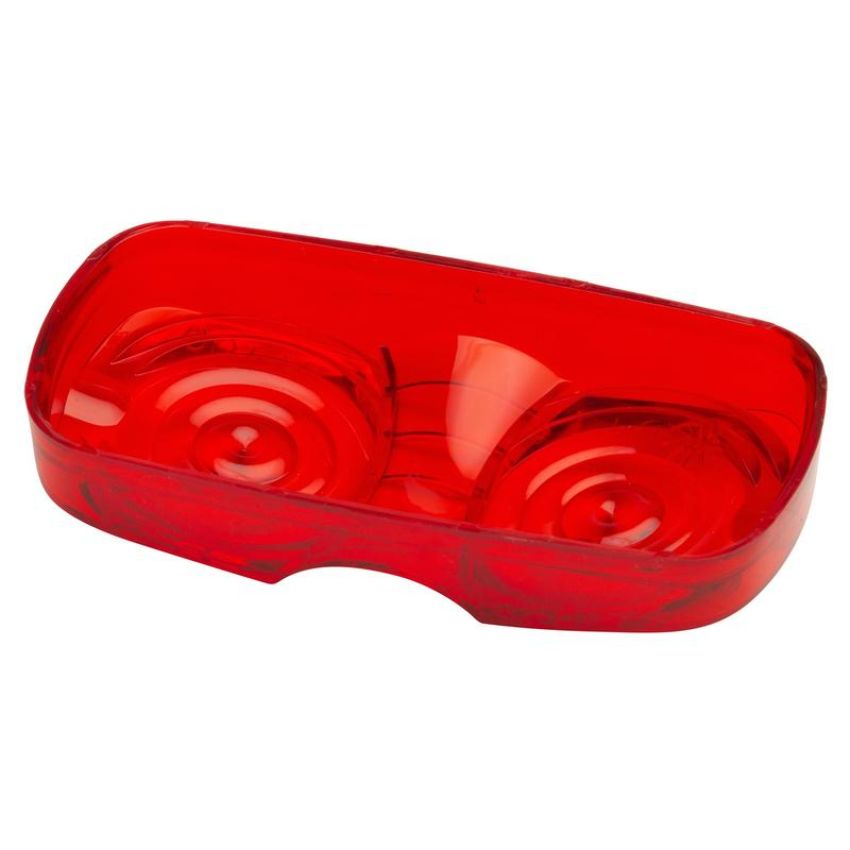 GROTE LIGHTING 91962 Clearance Marker Replacement Lenses, Two-Bulb Square, Red