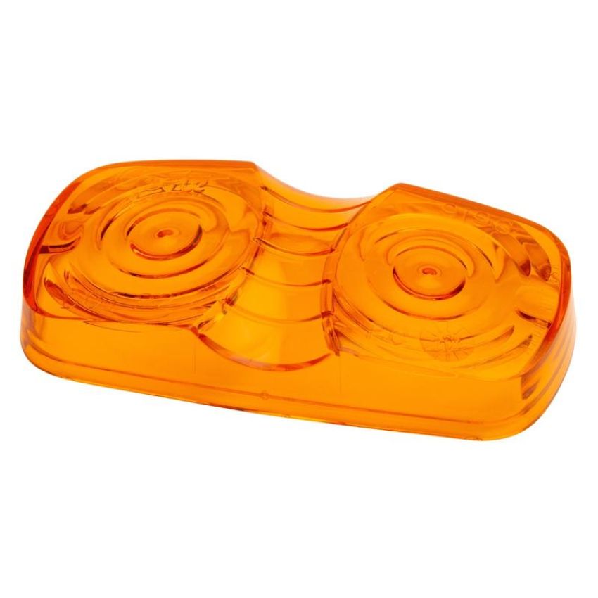 GROTE LIGHTING 91963 Clearance Marker Replacement Lenses, Two-Bulb Square Lens, Amber