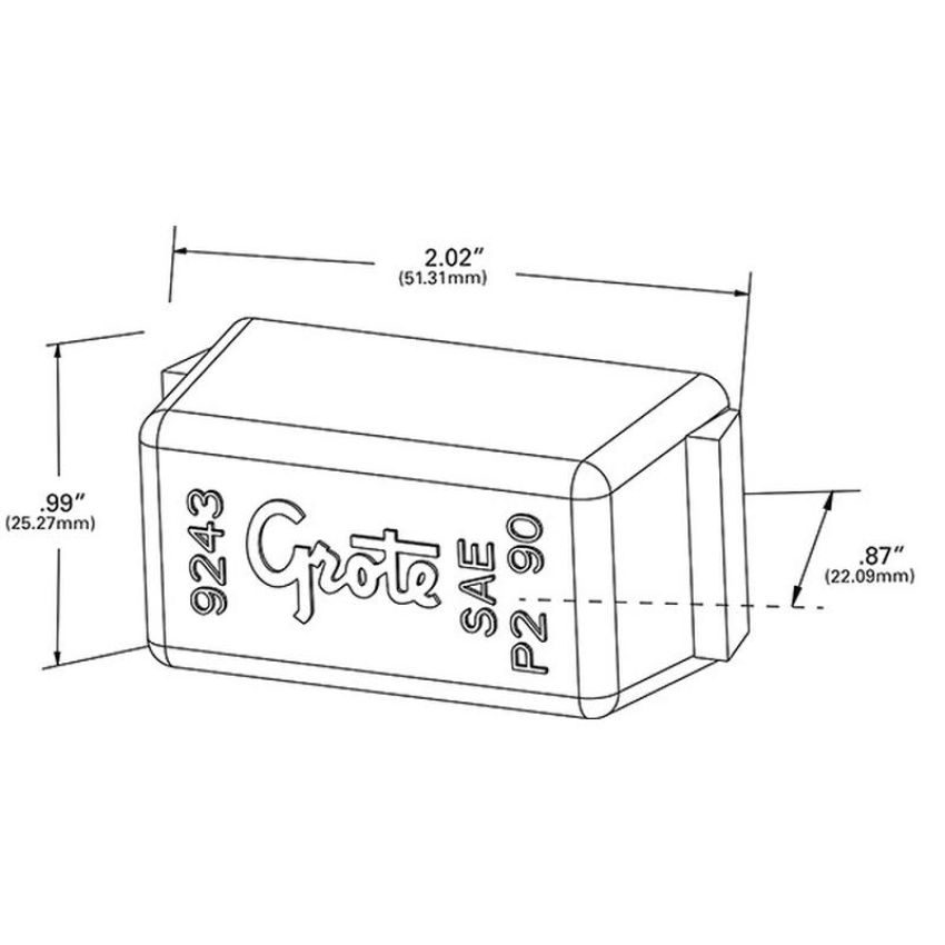 GROTE LIGHTING 92433 REPLACEMENT LENS, YELLOW, FOR 46883-3