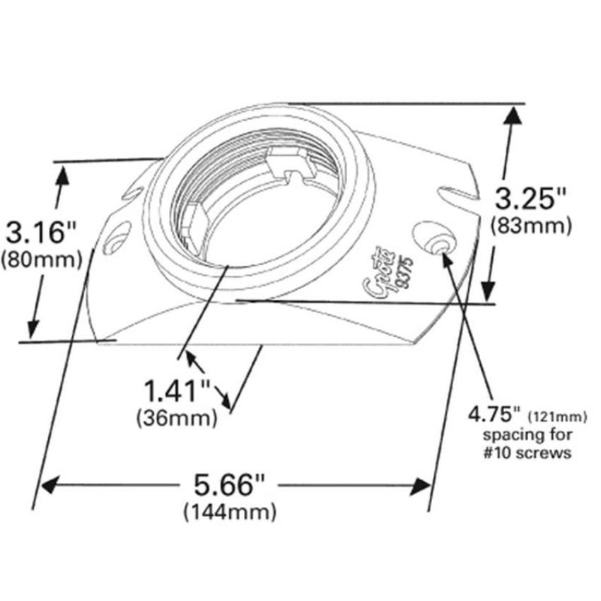 GROTE LIGHTING 93750 Surface Mount Bracket