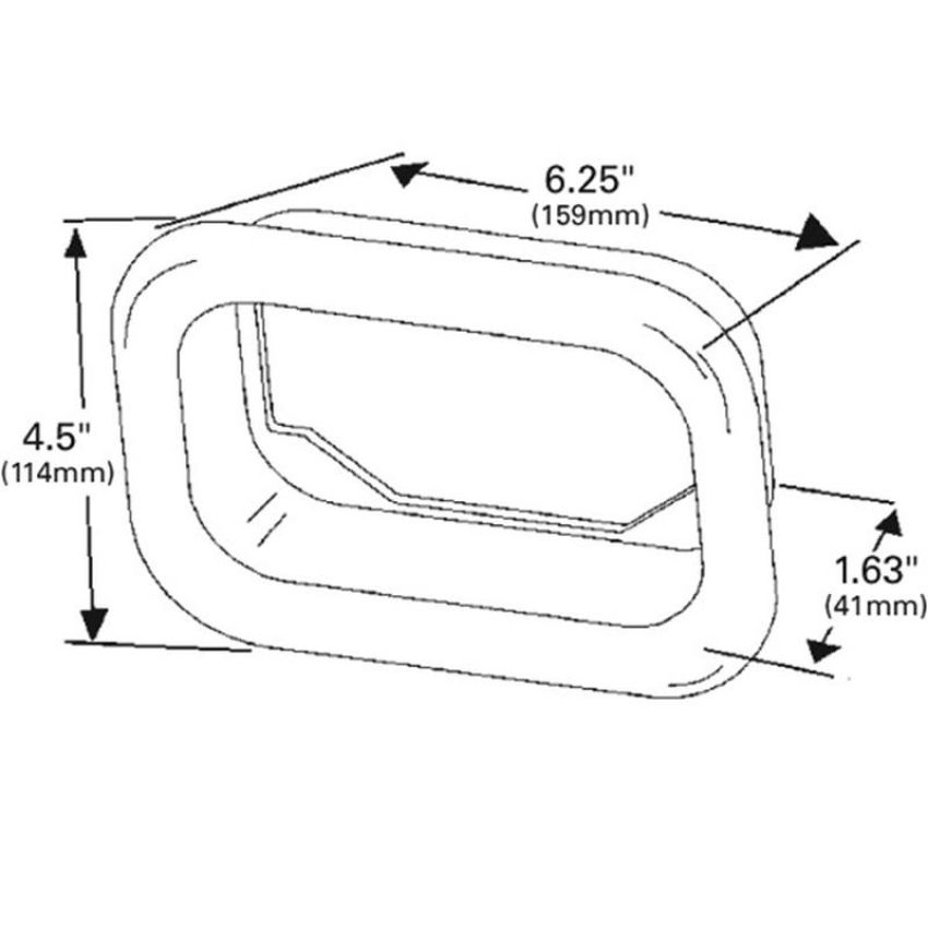 GROTE LIGHTING 94180 Grommet For Rectangular Lights, Mounting Grommet
