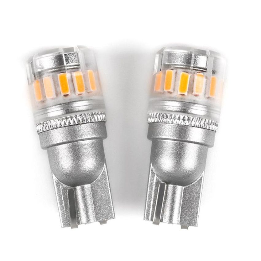 GROTE LIGHTING 94753-4 Amber LED Replacement Bulbs, Industry Standard #194NA, Wedge Base, 12V