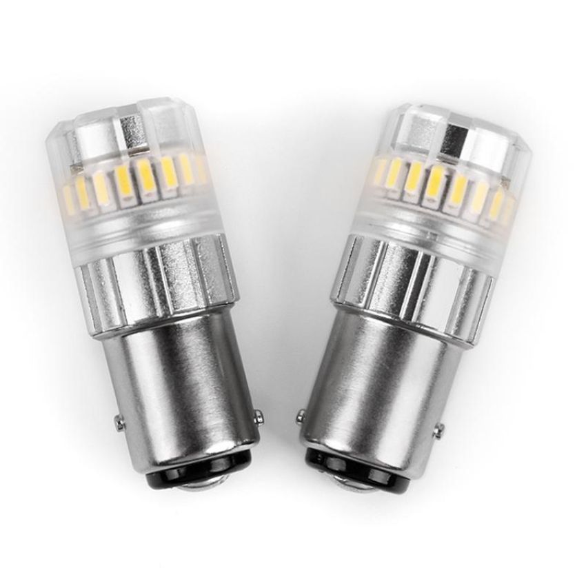 GROTE LIGHTING 94811-4 White LED Replacement Bulbs, Industry Standard #1157, Bayonet Base