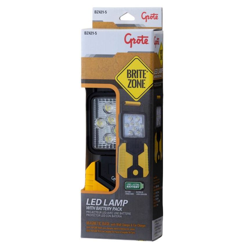 GROTE LIGHTING BZ421-5 BriteZone™ LED Work Lights, 2160 Raw Lumens, Magnetic