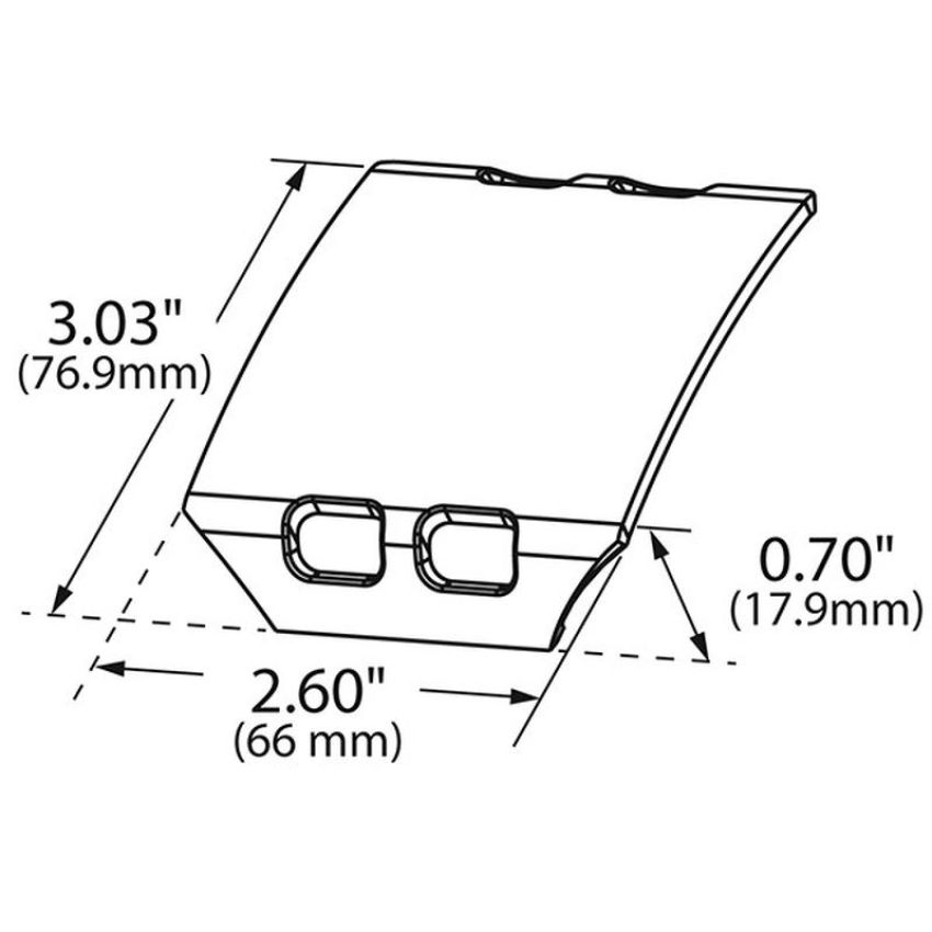 GROTE LIGHTING BZ703 BRITE ZONE™ BZ501-5 AMBER PLASTIC LENS