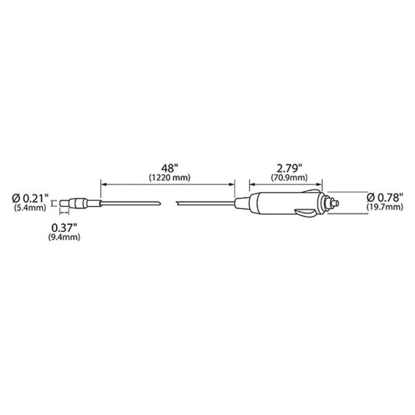 GROTE LIGHTING BZ901-5 BriteZone™ LED Work Light, Car Charger for BZ501-5 & BZ511-5