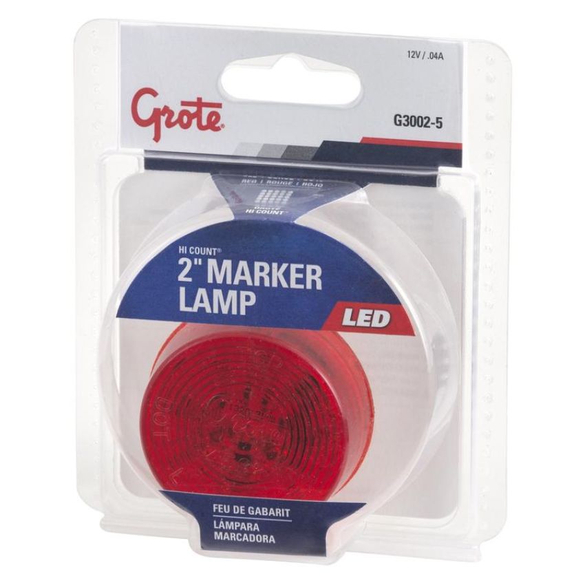 GROTE LIGHTING G3002-5 CLR/MKR,2