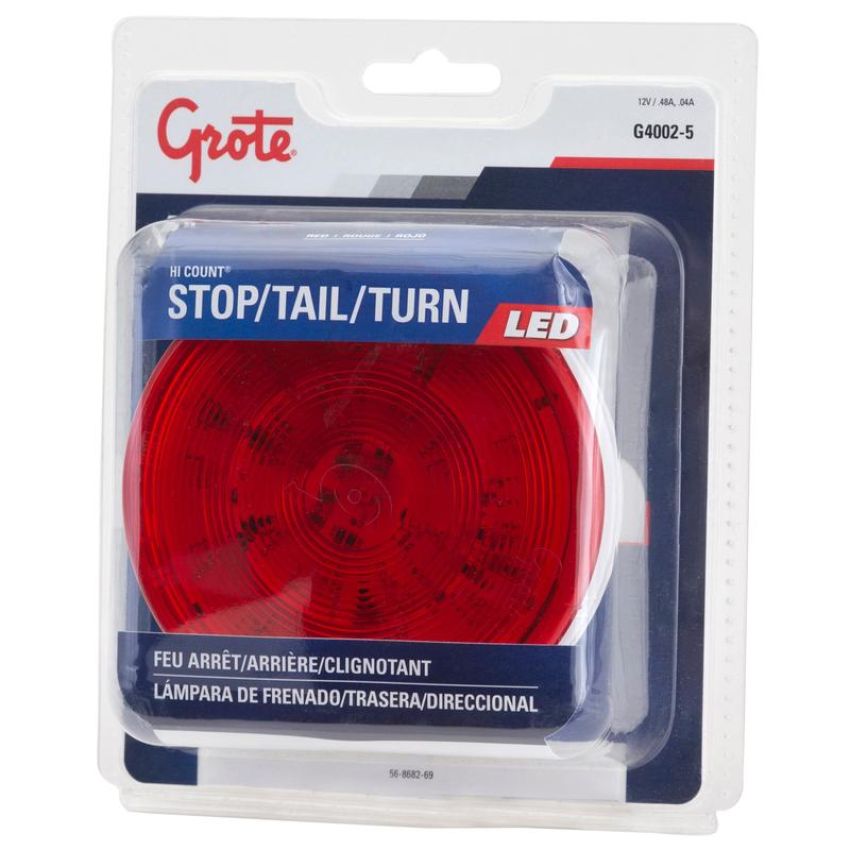GROTE LIGHTING G4002-5 STT LAMP,RED,4