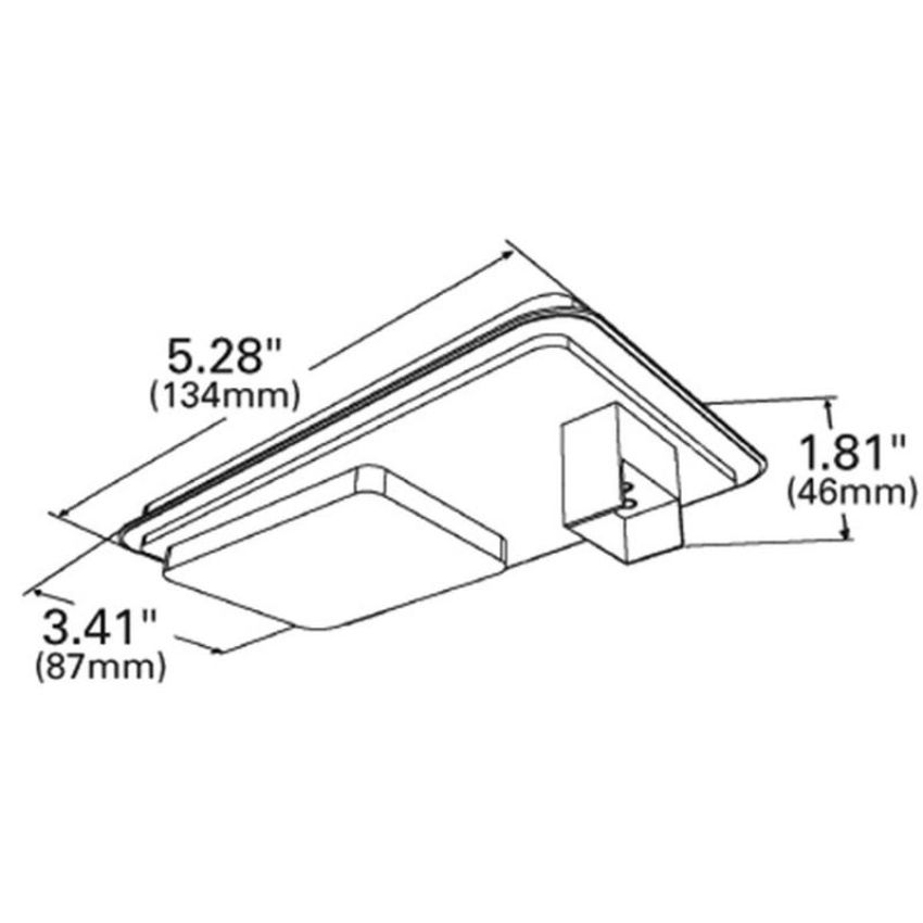 GROTE LIGHTING G4502 Hi Count® Rectangular LED Stop Tail Turn Lights, Red