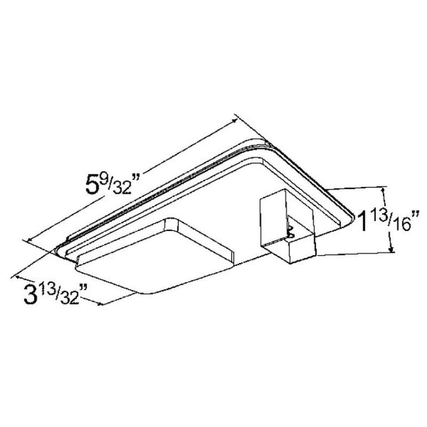 GROTE LIGHTING G4503 STT LAMP, YEL,RECTANGULAR,HI COUNT™LED