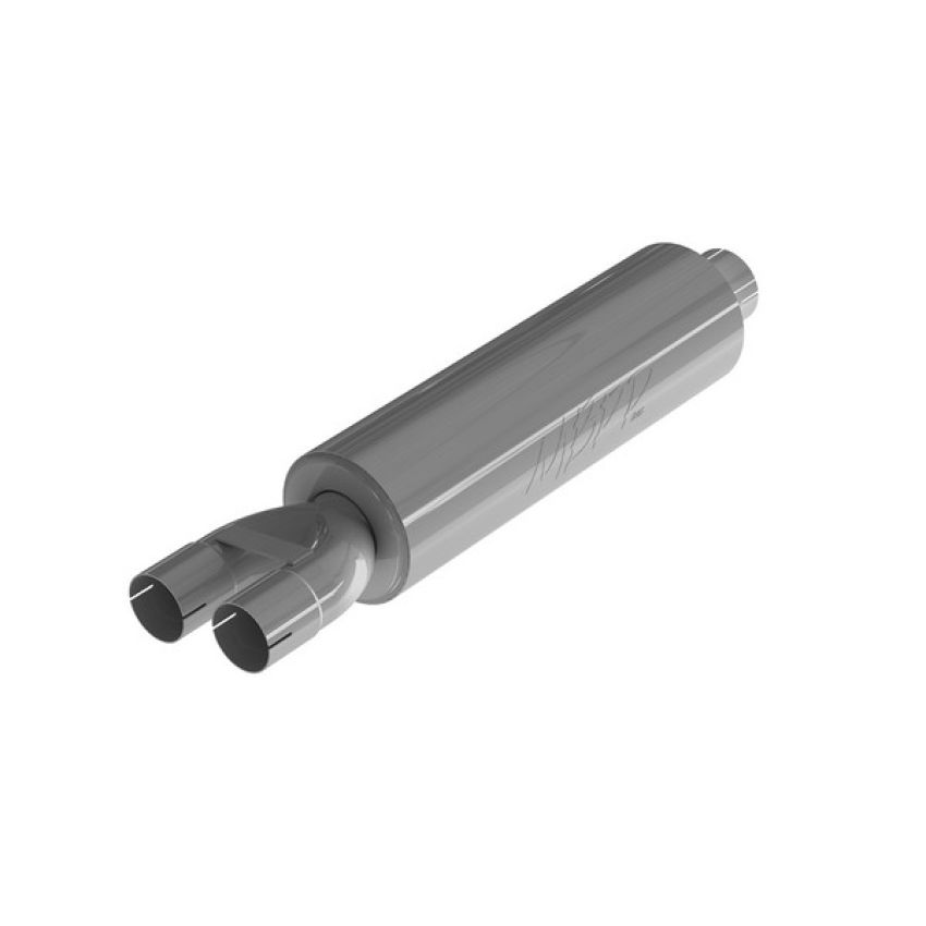 MBRP Exhaust GP192107 3in. ID inlet/dual 2.5in. ID outlet; 30.5in. Chambered Muffler; T409