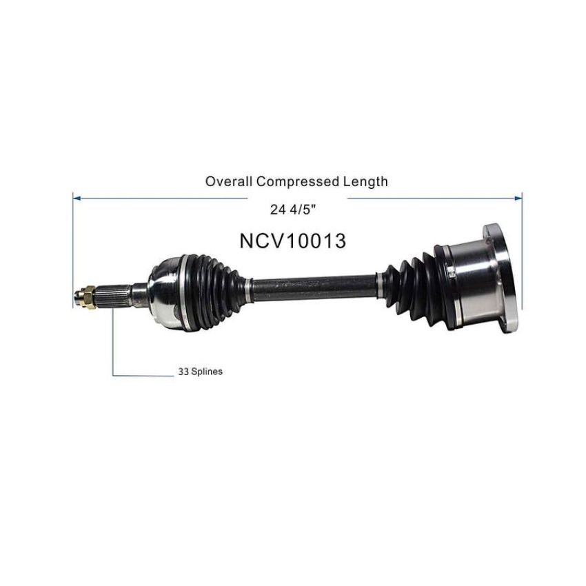GSP NCV10013 Cadillac, Oldsmobile CV Axle Assembly  - Front