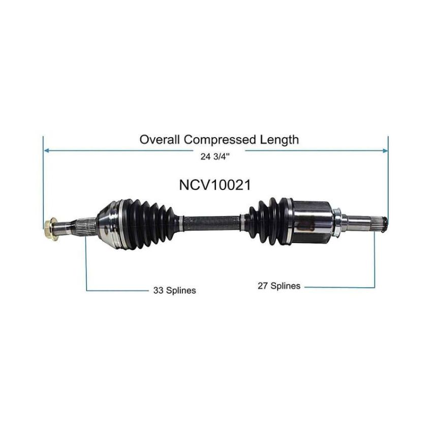 GSP NCV10021 Chevrolet CV Axle Assembly  - Front Right