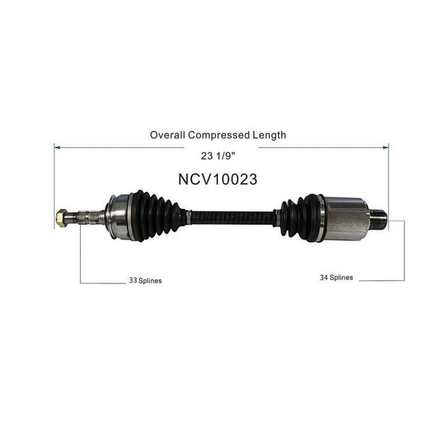 GSP NCV10023 11-12 Chevrolet Cruze (1.4) CV Axle Assembly  - Front Right