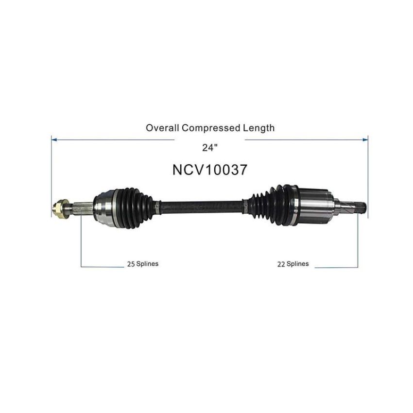 GSP NCV10037 12-18 Chevrolet Sonic (1.8) CV Axle Assembly  - Front Left