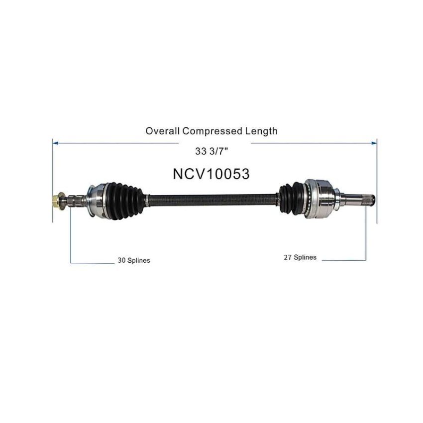 GSP NCV10053 10-15 Chevrolet Camaro CV Axle Assembly  - Rear Left