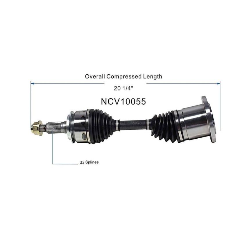 GSP NCV10055 Chevrolet, GMC CV Axle Assembly  - Front